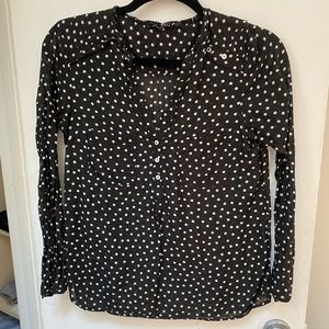 Polka dot Zara blouse